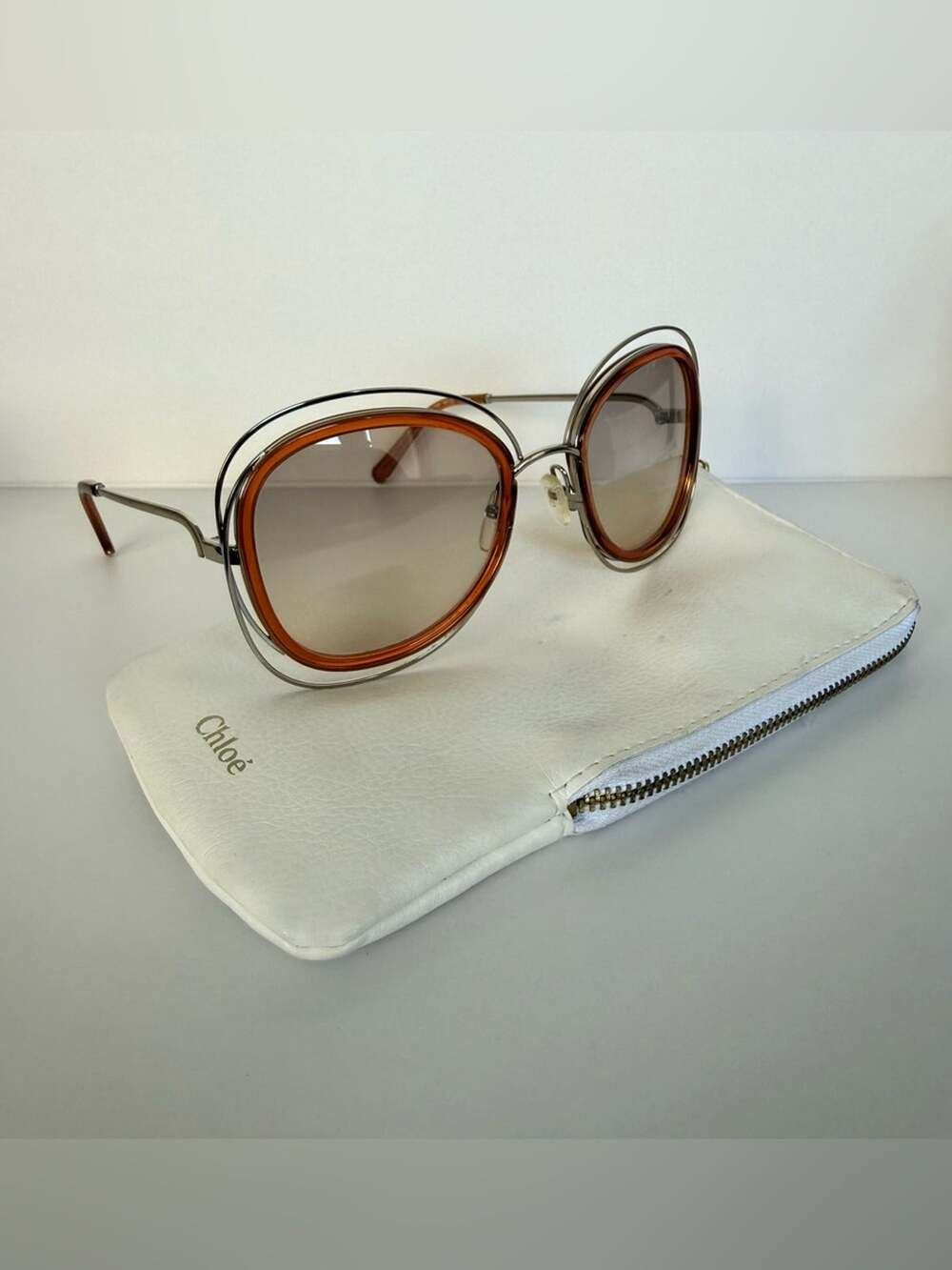 Chloe oversized women sunglasses CE129S Authentic